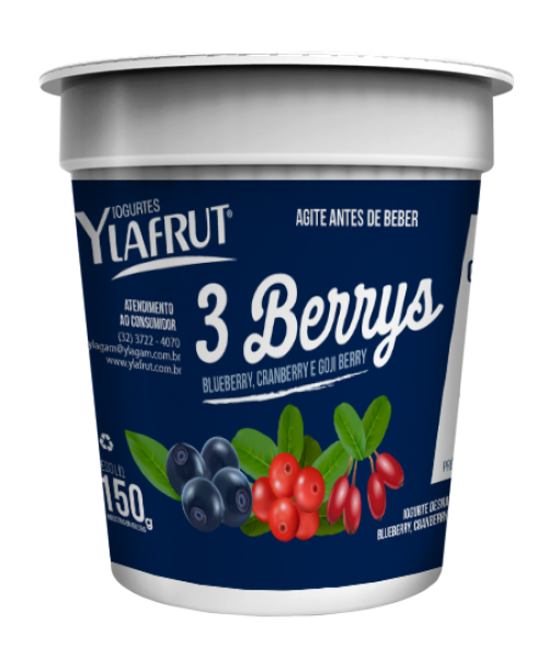 Iogurte Ylafrut 3 Berrys 150g