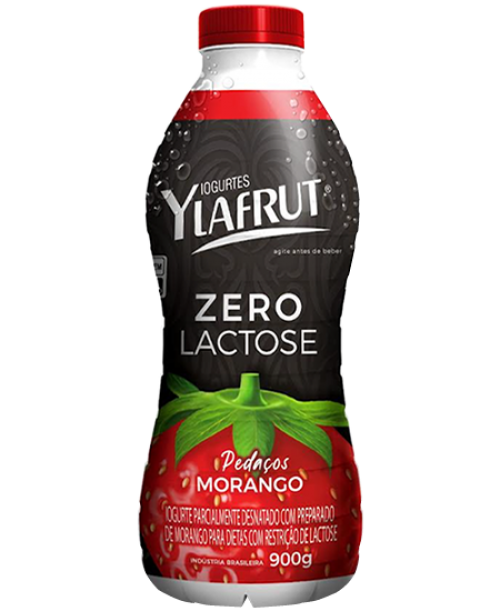 Iogurte Ylafrut zero lactose morango 900g
